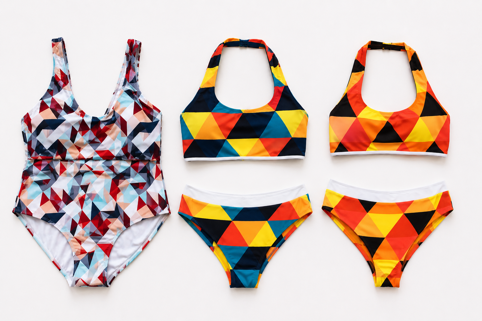 High Waist Vintage Swimwear